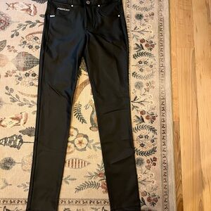 Freddy Black Faux Leather Trousers